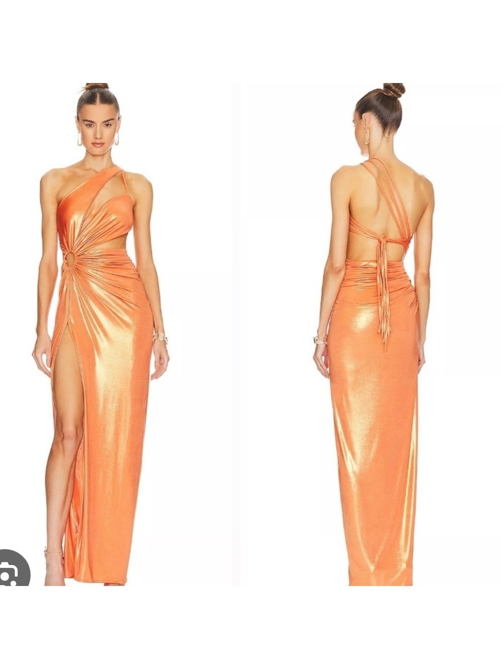 J.Angelique Mahala Dress in Metallic Orange